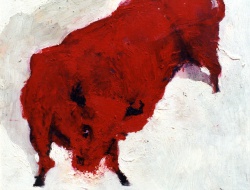 Červený býk-malba olejem-35x28cm-1999.jpg